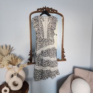 Sea New York Rosalie Printed Maxi Dress in Crema